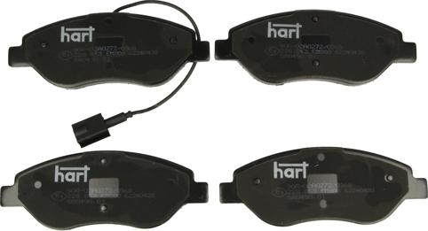 Hart 228 853 - Тормозные колодки, дисковые, комплект autosila-amz.com