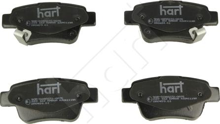 Hart 223 162 - Тормозные колодки, дисковые, комплект autosila-amz.com