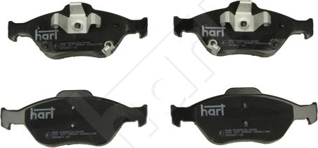 Hart 223 167 - Тормозные колодки, дисковые, комплект autosila-amz.com