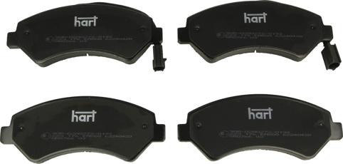 Hart 223 176 - Тормозные колодки, дисковые, комплект autosila-amz.com