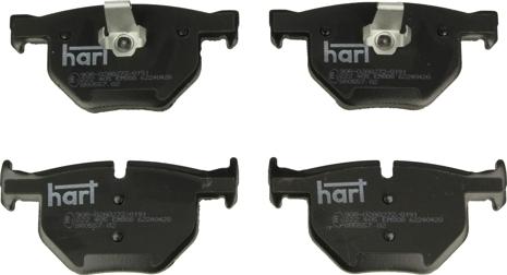 Hart 222 405 - Тормозные колодки, дисковые, комплект autosila-amz.com