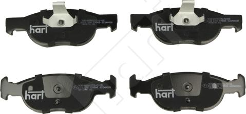 Hart 222 292 - Тормозные колодки, дисковые, комплект autosila-amz.com