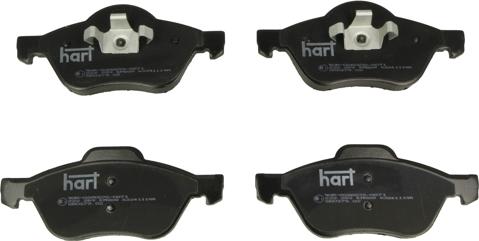 Hart 222 283 - Тормозные колодки, дисковые, комплект autosila-amz.com