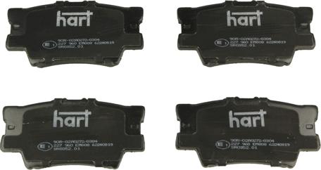 Hart 227 960 - Тормозные колодки, дисковые, комплект autosila-amz.com