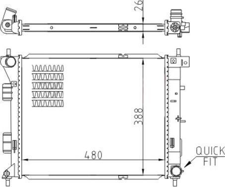 Hart 721 370 - Радиатор, охлаждение двигателя autosila-amz.com