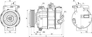 HC-Cargo 241873 - Компрессор кондиционера autosila-amz.com