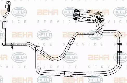 HELLA 9GS 351 338-351 - Трубопровод высокого / низкого давления, кондиционер autosila-amz.com