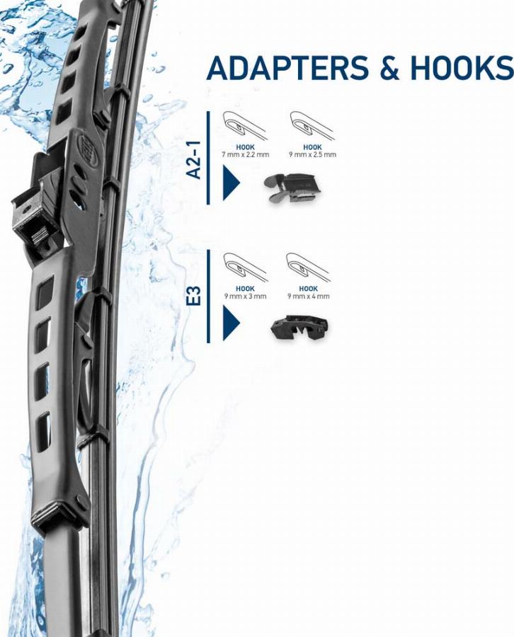 HELLA 9XW 178 878-171 - Щетка стеклоочистителя каркасная универсальная 17 (425мм) autosila-amz.com