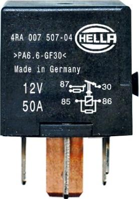 HELLA 4RA 007 507-041 - Реле, рабочий ток autosila-amz.com