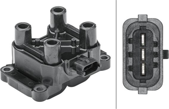 HELLA 5DA 358 168-491 - Катушка зажигания autosila-amz.com