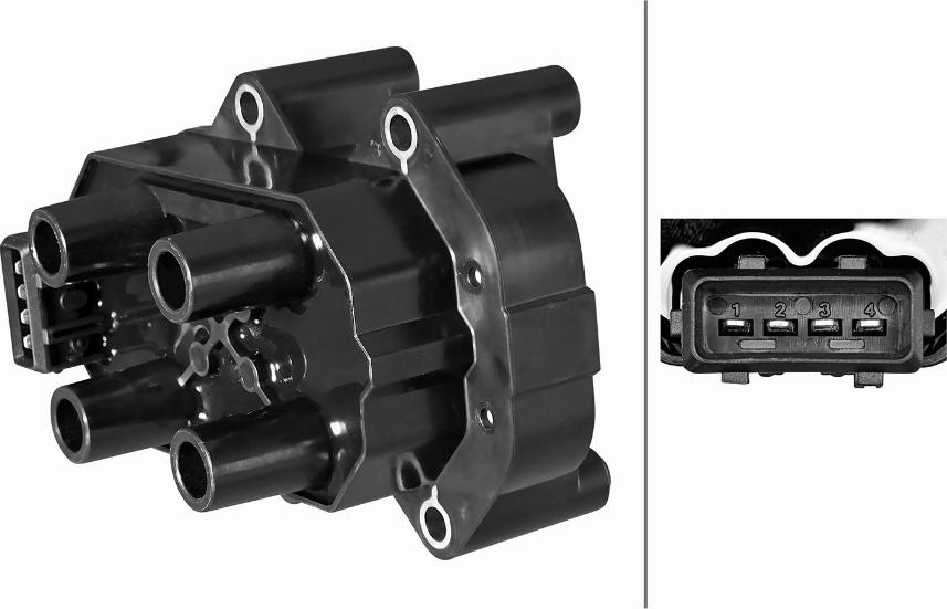 HELLA 5DA 358 102-131 - Катушка зажигания autosila-amz.com