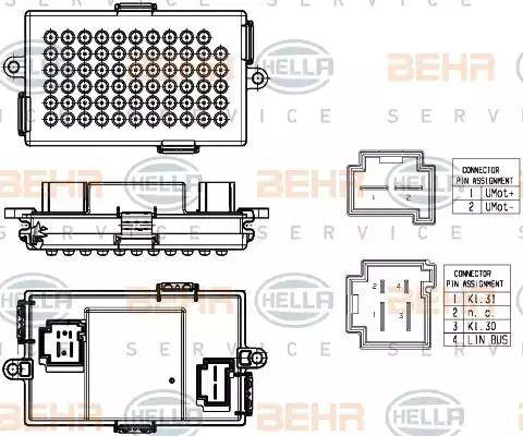 HELLA 5HL 351 321-531 - Регулятор, вентилятор салона autosila-amz.com