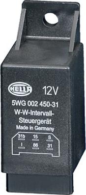 HELLA 5WG 002 450-311 - Wipers time relay fits: MERCEDES T1 (601), T1 (601, 611), T1 (602), T1 (B601), T1 (B602) 2.3-3.0D 04 autosila-amz.com