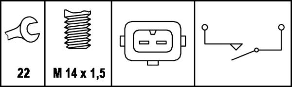 HELLA 6ZF 008 621-151 - Выключатель, фара заднего хода autosila-amz.com