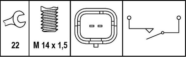 HELLA 6ZF 008 621-331 - Датчик заднего хода autosila-amz.com