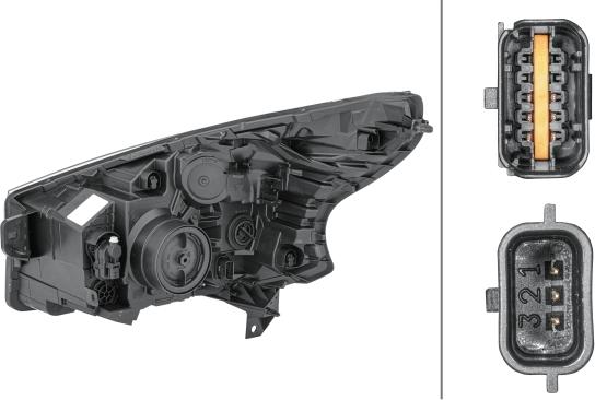 HELLA 1EE 011 565-161 - Основная фара autosila-amz.com