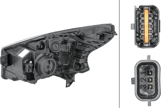 HELLA 1EE 011 565-121 - Основная фара autosila-amz.com