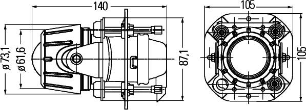 HELLA 1NL 008 090-327 - Противотуманная фара autosila-amz.com