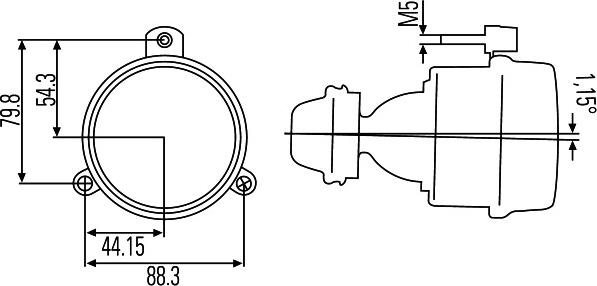 HELLA 1NL 007 186-047 - Противотуманная фара autosila-amz.com