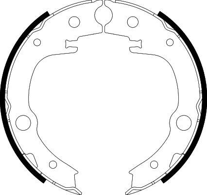 HELLA 8DA 355 050-651 - Комплект тормозов, ручник, парковка autosila-amz.com