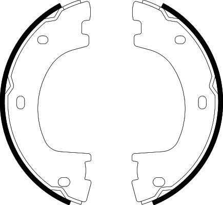 HELLA 8DA 355 050-071 - Комплект тормозов, ручник, парковка autosila-amz.com