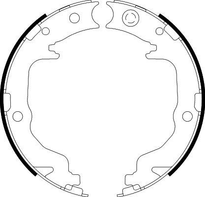 HELLA 8DA 355 050-871 - Комплект тормозов, ручник, парковка autosila-amz.com