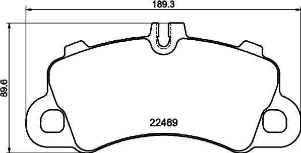 HELLA 8DB 355 040-761 - Тормозные колодки, дисковые, комплект autosila-amz.com