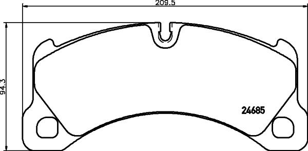 HELLA 8DB 355 042-941 - Тормозные колодки, дисковые, комплект autosila-amz.com