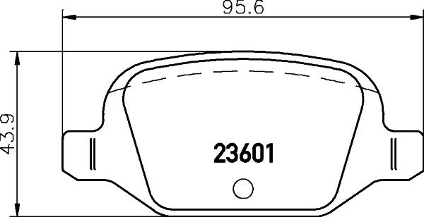 HELLA 8DB 355 009-551 - Тормозные колодки, дисковые, комплект autosila-amz.com