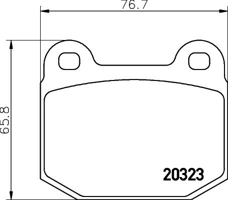 HELLA 8DB 355 009-061 - Тормозные колодки, дисковые, комплект autosila-amz.com