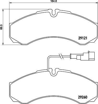 HELLA 8DB 355 005-431 - Тормозные колодки, дисковые, комплект autosila-amz.com