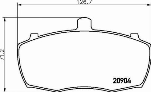 HELLA 8DB 355 005-851 - колодки дисковые торм. перед. LRov autosila-amz.com