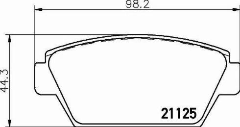 HELLA 8DB 355 006-231 - Тормозные колодки, дисковые, комплект autosila-amz.com