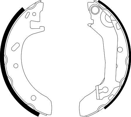 HELLA 8DB 355 001-461 - Колодки тормозные барабанные FORD MONDEO I (GBP), FORD MONDEO I Notchback (GBP), FORD MONDEO II (BAP), FORD MONDEO II Notchback  autosila-amz.com