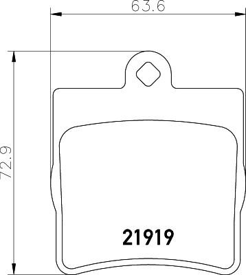 HELLA 8DB 355 008-461 - Тормозные колодки, дисковые, комплект autosila-amz.com