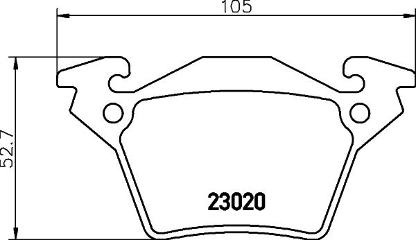 HELLA 8DB 355 008-641 - Тормозные колодки, дисковые, комплект autosila-amz.com