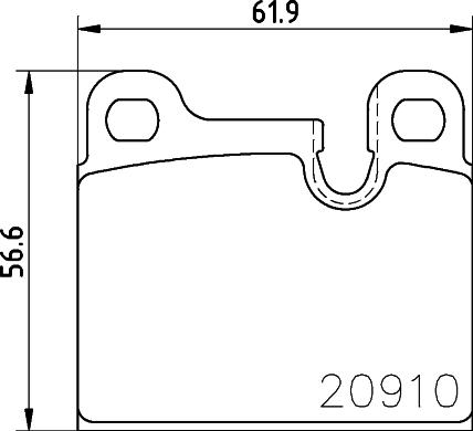 HELLA 8DB 355 008-111 - Тормозные колодки, дисковые, комплект autosila-amz.com