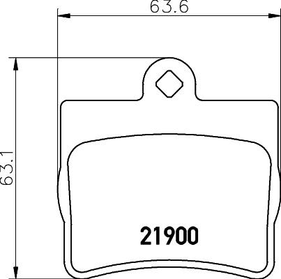 HELLA 8DB 355 008-311 - Тормозные колодки, дисковые, комплект autosila-amz.com