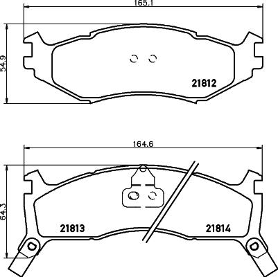 HELLA 8DB 355 008-221 - Тормозные колодки, дисковые, комплект autosila-amz.com