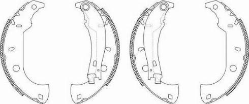 HELLA 8DB 355 003-361 - Комплект тормозных колодок, барабанные autosila-amz.com