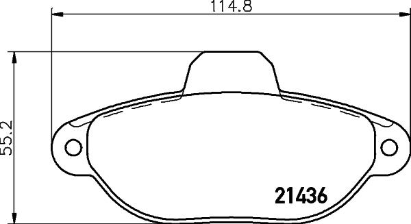 HELLA 8DB 355 019-931 - Тормозные колодки дисковые FORD KA autosila-amz.com