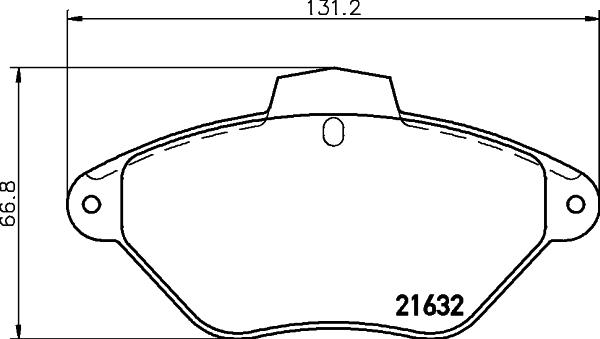 HELLA 8DB 355 019-211 - Тормозные колодки, дисковые, комплект autosila-amz.com