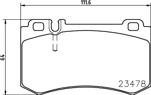 HELLA 8DB 355 014-941 - Тормозные колодки, дисковые, комплект autosila-amz.com