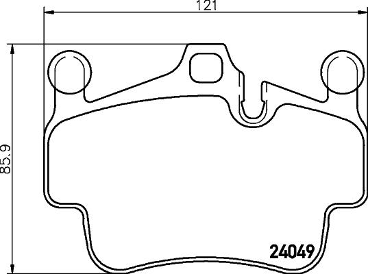 HELLA 8DB 355 014-161 - колодки тормозные дисковые PORSCHE 911 (997), PORSCHE 911 Cabriolet (997), PORSCHE 911 Targa (997), PORSCHE CAYMAN (987) autosila-amz.com