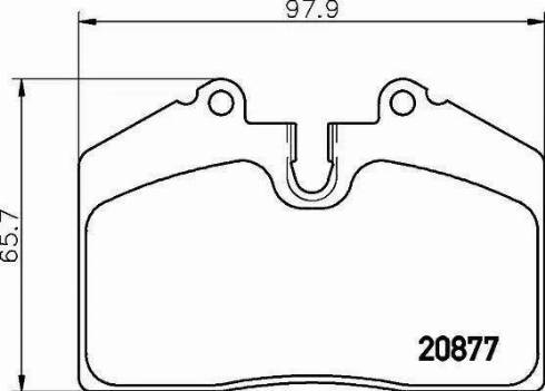 HELLA 8DB 355 016-301 - Тормозные колодки, дисковые, комплект autosila-amz.com