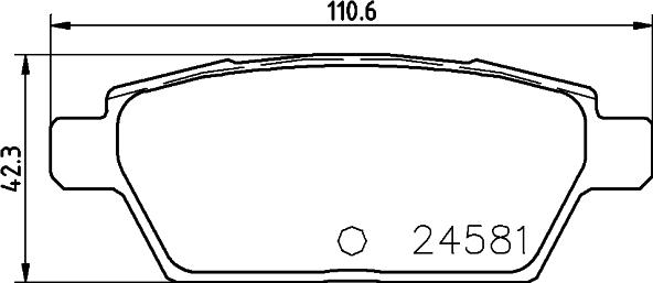 HELLA 8DB 355 015-091 - Тормозные колодки, дисковые, комплект autosila-amz.com