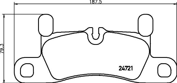 HELLA 8DB 355 015-121 - Тормозные колодки, дисковые, комплект autosila-amz.com