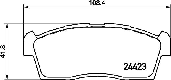 HELLA 8DB 355 015-731 - Тормозные колодки, дисковые, комплект autosila-amz.com