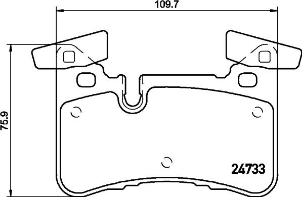 HELLA 8DB 355 015-721 - Тормозные колодки, дисковые, комплект autosila-amz.com