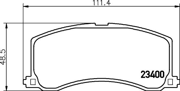 HELLA 8DB 355 016-941 - Тормозные колодки, дисковые, комплект autosila-amz.com